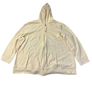 Just My Size Plus Sized Zip Up Jacket- Size 2x Yellow